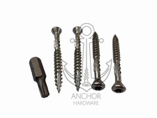 4.8 x 50mm Stainless Steel Decking Screws Torx Drive Wood Screws S/Steel 304