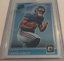 2018 Panini Donruss Optic Saquon Barkley Rated Rookie #156 Eagles Giants