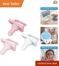 Dr. Brown's HappyPaci 3-Pack Silicone Pacifiers - Contoured Design for 0-6m