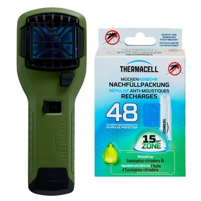 Thermacell Handgerät grün + R-4 Nachfüllpack 48h Mückenschutz Set - PT 19