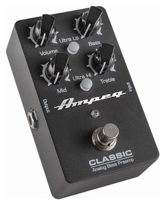 Kompakter Vorverstärker im Stompbox-Format von Ampeg für tolle Bass-Sounds
