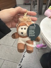 Starbucks Bearista 2026 Keychain Plush Bear Lunar New Year Collection