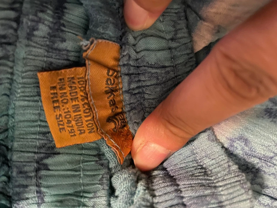 Falda Sakkas Mujer Talla Libre Boho Maxi Arrugada Tie Dye Ligera Fluida Falda Foto 3 de 4