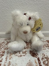 First main Fluffy White Teddy Bear with Tag