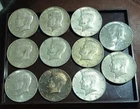 (11) Kennedy Half Dollar, 40% silver Lot