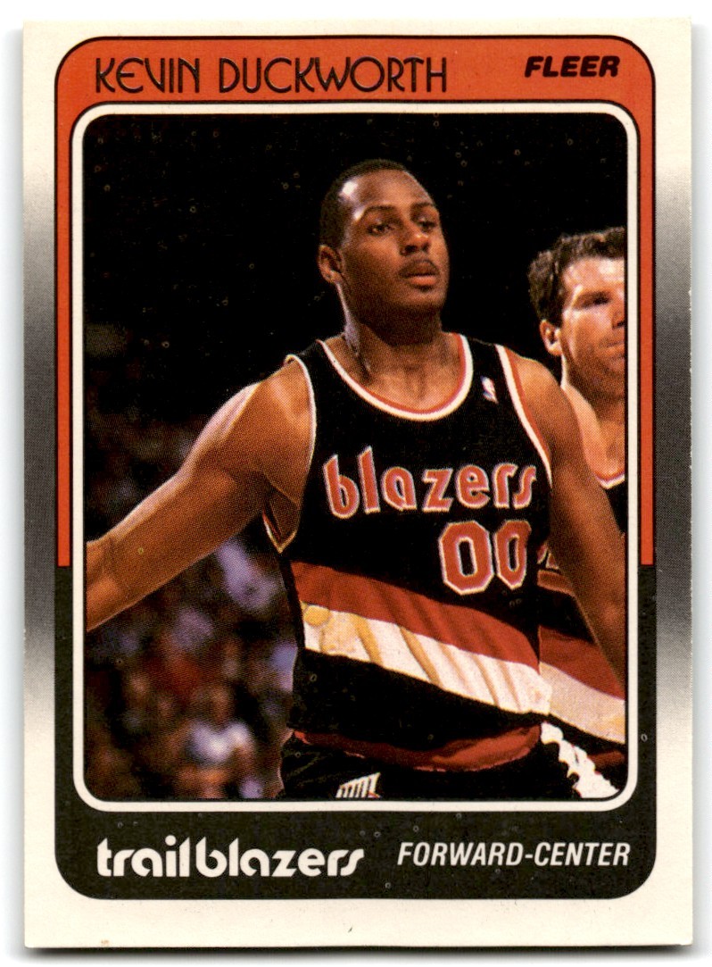 Kevin Duckworth 1988-89 Fleer Basketball RC Rookie #93 Portland Trail Blazers
