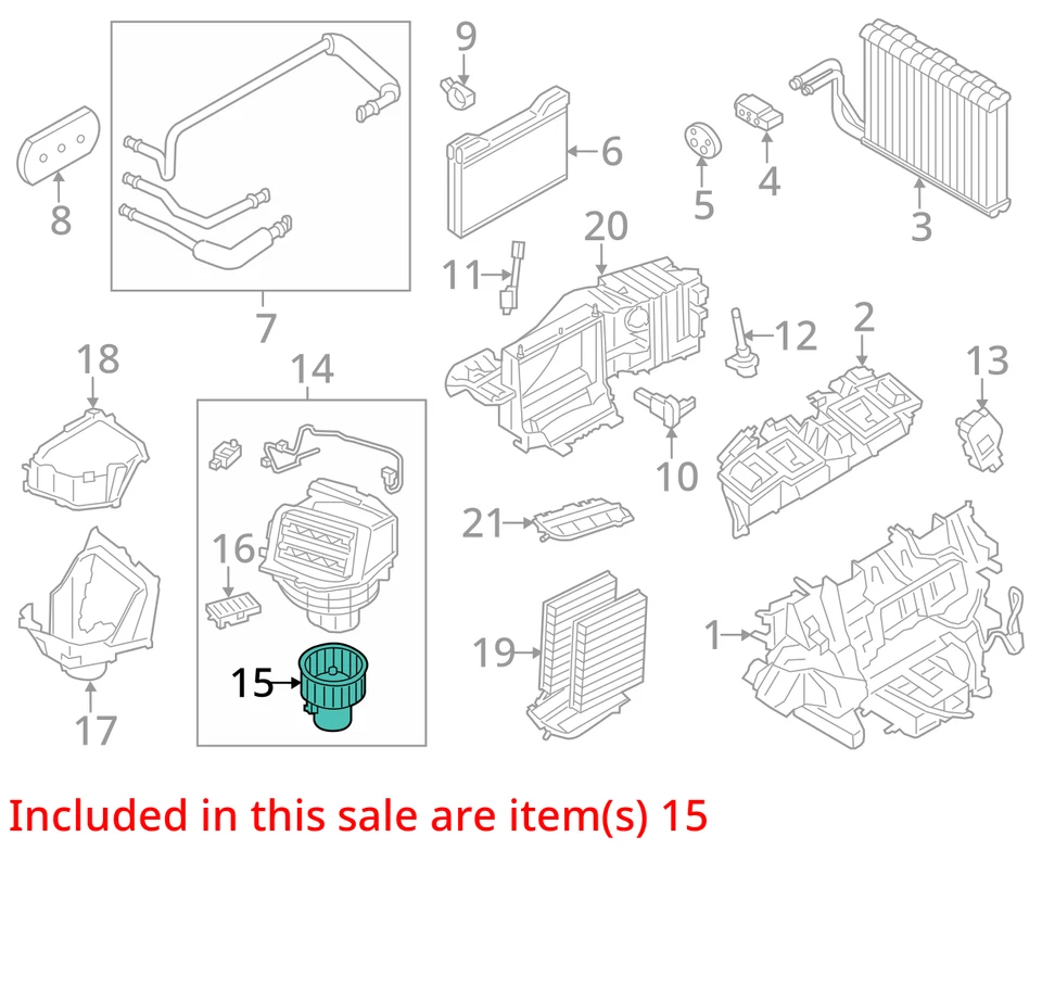 BMW M5 2013 calefacción aire acondicionado motor fabricante de equipos originales 75 k millas - LKQ392362631 Foto 4 de 4