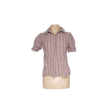 Max Studio White Floral Button-Up Top - Size S