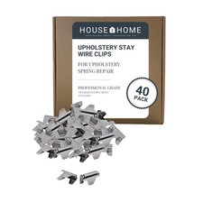 40 PCS Upholstery Stay Wire Clips Sofa Couch Chair Spring Repair Connectors
