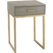 Atlas Lighting & Home TA11179-01 Shagreen 24 X 16 inch Gray Accent Table