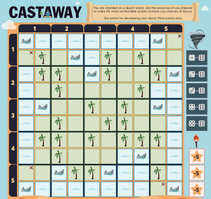 Placemat Games: Beach Life & Castaway - The Dark Imp