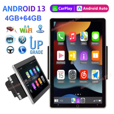 Android 13 Radio 10.1inch Rotatable Car Stereo 2Din Wifi GPS 4+64GB Touch Screen