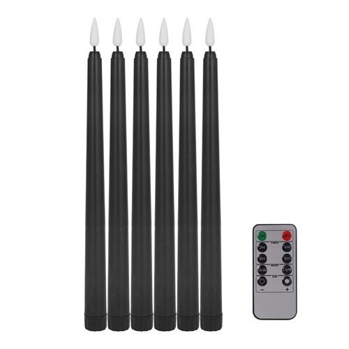 Lot De 4 Bougies Coniques Orange 25,4 Cm - Sans Goutte Ni Fumée - Pour Dîners, Mariages, Noël, Halloween - Longue Durée - 3
