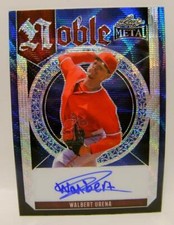 WALBERT URENA #2 /8 AUTO NOBLE LEAF METAL BASEBALL 2023