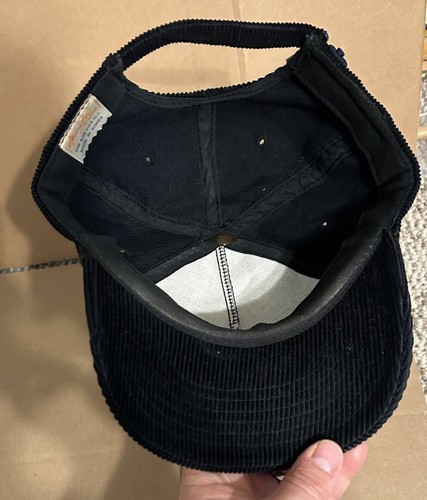 Miami Dolphins Vintage Youngan Corduroy Black Adjustable Zip Back Hat - Picture 7 of 10
