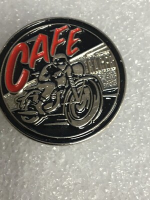 New Biker pin badge CAFE RACER | eBay UK