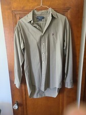 Polo Ralph Lauren Men s XL Classic Fit Button Down Shirt light brown