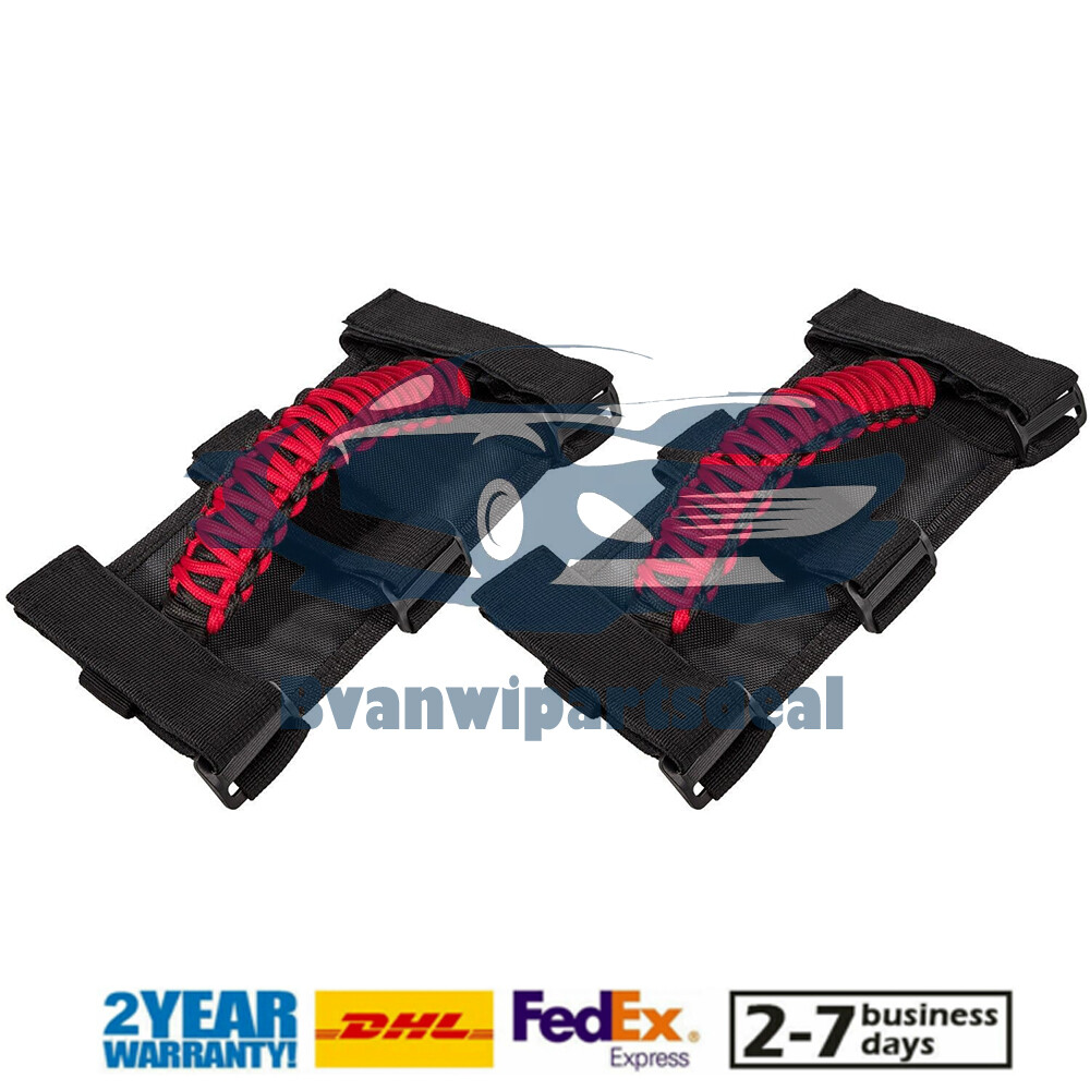 2x Roll Bar Grab Handles Grip Handle for Jeep Wrangler YJ TJ JK JL Gladiator JT