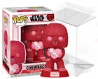 Star Wars Funko POP 419 Chewbacca Valentine's Day Edition w Clear PVC Protector
