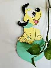 VINTAGE 1984 Disney Babies Nursery Wall Decor ONLY Pluto/