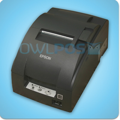 Micros Epson TM-U220B Receipt Printer Impact IDN Ports Dark Gray REFURB M188B