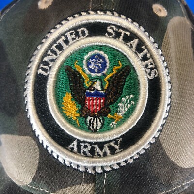 EUC US Army commemorative camo cap, hook-loop adjust | eBay display picture 1