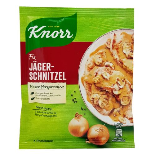 8x Knorr Fix 🍴 Jäger Schnitzel jaeger schnitzel cutlet spice mix TRACKED ✈ - Picture 1 of 2