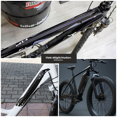 Fahrrad Rahmen Deko Aufkleber XL Sticker Set E-Bike Carbon Tuning Splatter  | eBay.de