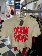 vintage ocean pacific crop top t-shirt womens size small NOS NWT 90s USA made