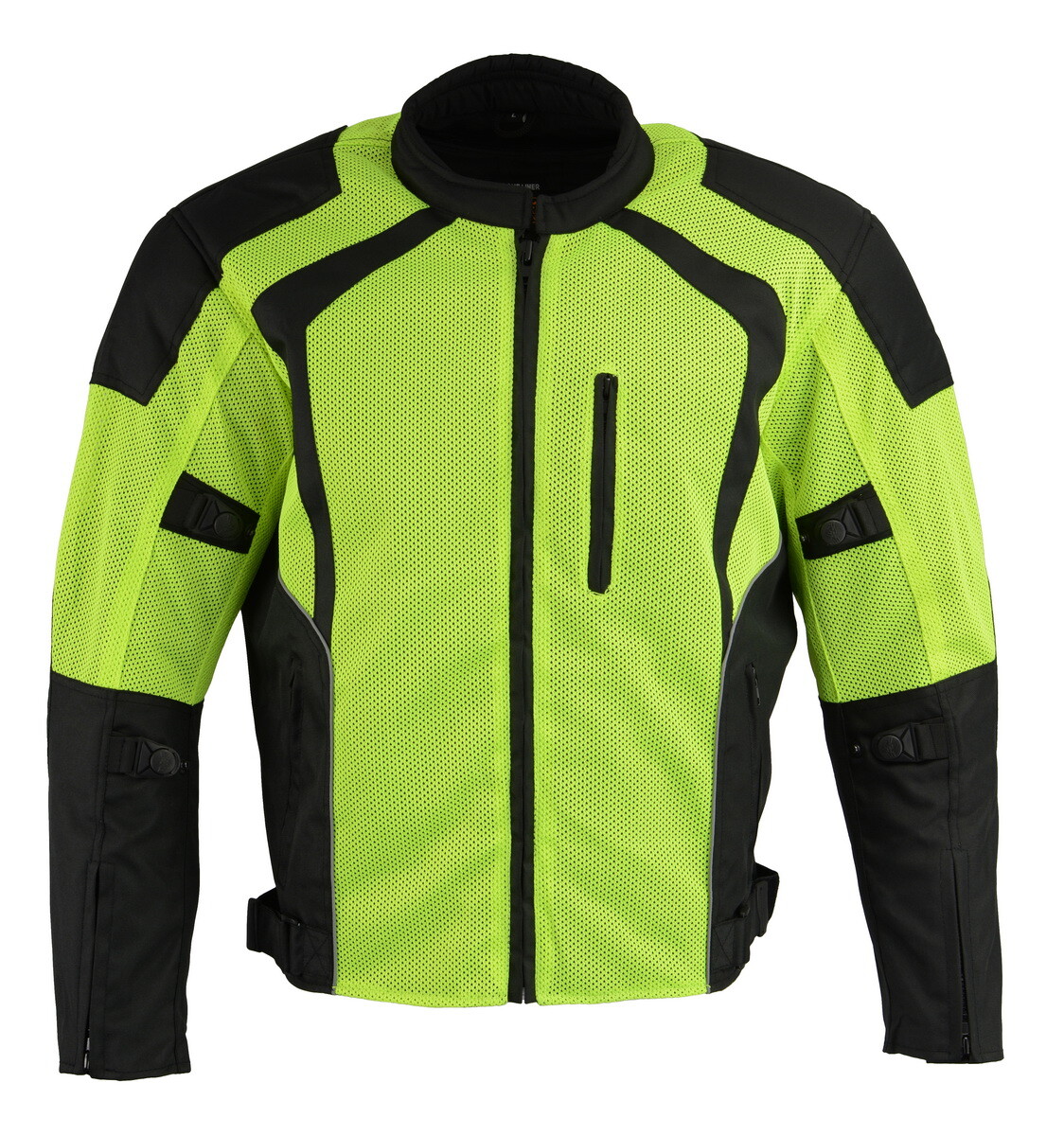 Milwaukee Leather MPM1793 Green High Vis Armored Mesh Motorcycle Jacket for Men eBay