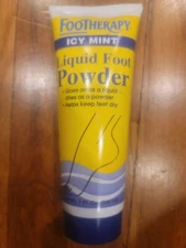 Footherapy Icy Mint Liquid Foot Powder 7 Fl. Oz. (200ml) Discontinued VHTF NOS