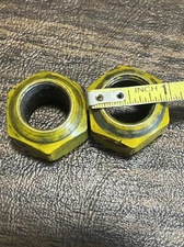 1” Yellow Metal Nut Replacement Parts Heavy Machinery 1.5 Oz Set Of 2 For Bolt