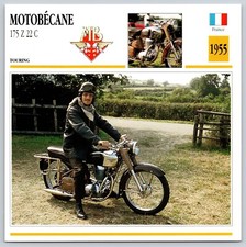 Motobecane  175 Z 22 C 1955 France Edito Service Atlas Motorcycle Card