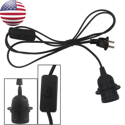 Light Lamp Cord Cable Extension Cord With E27 Light Bulb Socket On/Off ...