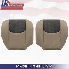 2003- 2006 FOR Chevy Avalanche Driver & Passenger Bottom Leather/Cloth Cover Tan