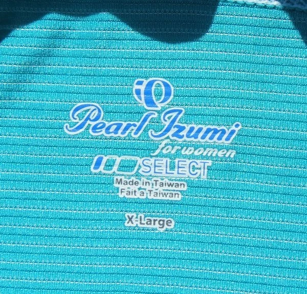 PEARL IZUMI for Women SELECT Aqua Full Zip Cycling Jersey Shirt Top size L EUC - Image 4 of 4