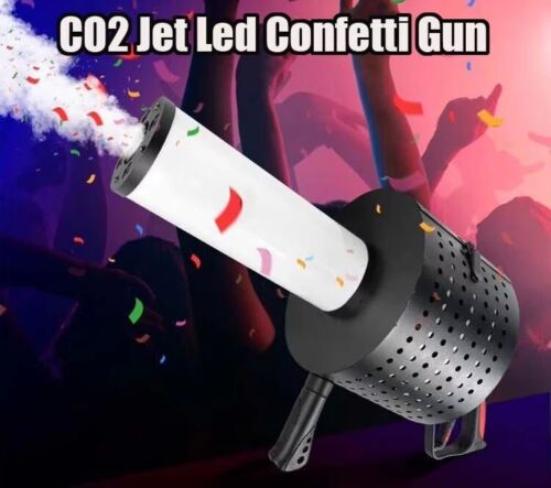 RGB LED CO2 Cannon Jet Smoke Machine DJ Disco Stage Effect Confetti Spraying Gun - Picture 3 of 10