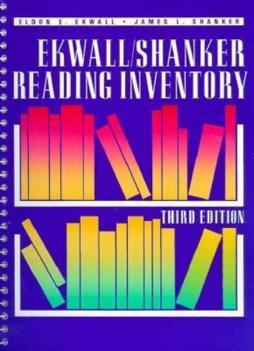 Ekwall - Shanker Reading Inventory by Hayward E. Ekwall and James L ...