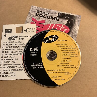 No Jewel Case Wjukebox Strip Cd Hitz Rock Volume 7 2002 | eBay