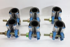 Six Smith-Blair 244 Stainless Pipe Repair Clamp 3/4" (1.05 OD) x 3" Long, 1-Bolt