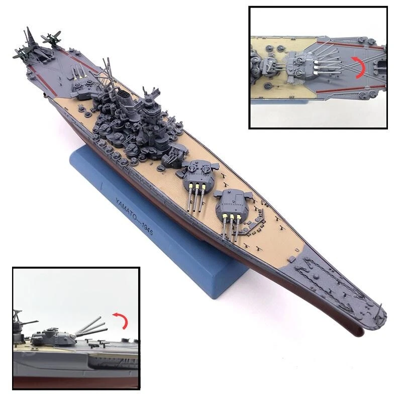 1:1000 Alloy Diecast Military Model Japan Yamato Battleship Kriegsschiff Sammlung