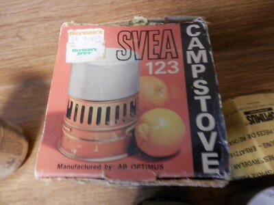 Svea 123 Portable White Gas Petrol Camp Stove used collectible Free Shipping
