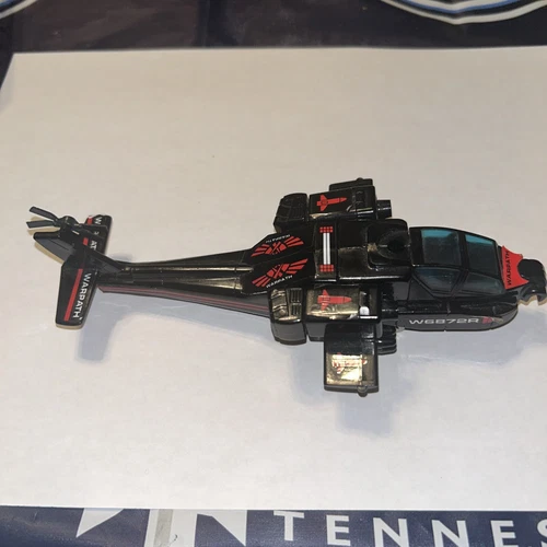 GoBots Warpath Apache Helicopter Vintage Transformer Tonka Bandai EXC COND