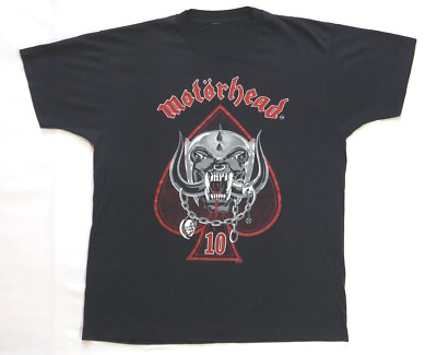 Motorhead Vintage T Shirt 1986 Tour 10th Anniversary Orgasmatron