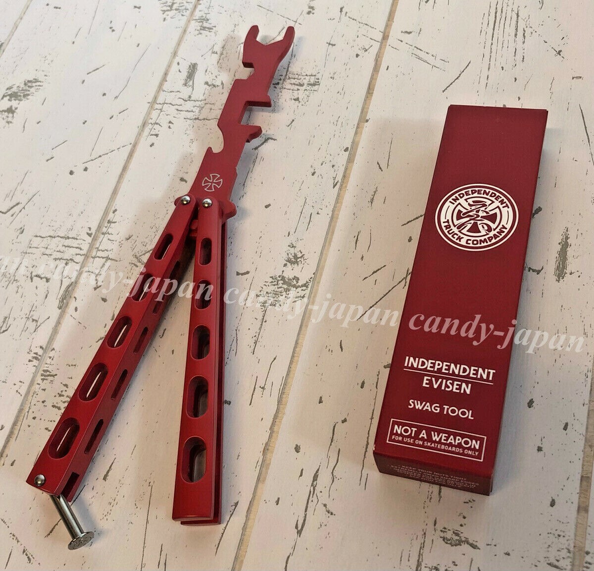 Independent Evisen Swag Tool Red Skateboard Street Skate Board