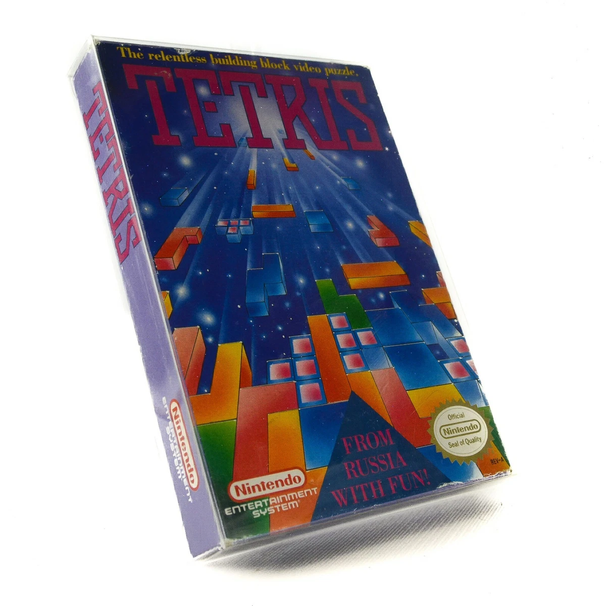 1989 TETRIS NES Nintendo Complete Original Classic Vintage Box Video Game