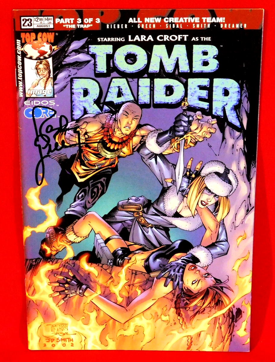 LARA CROFT AS TOMB RAIDER #23 SIGNED BY ARTIST RANDY GREEN | eBay