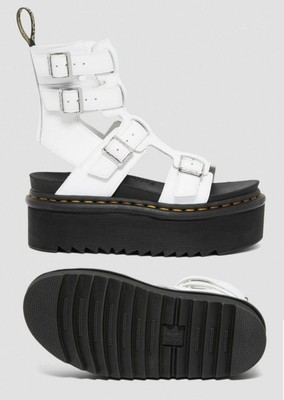 NEW Dr. Martens Giavanna Leather Platform Gladiator Sandal Shoes 