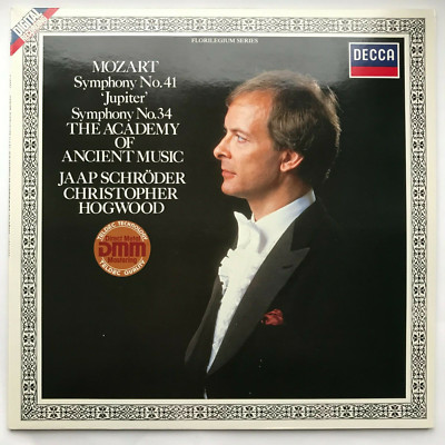 Mozart SYMPHONIES 41 & 34 The Academy of Ancient Music Schröder Hogwood (L694)