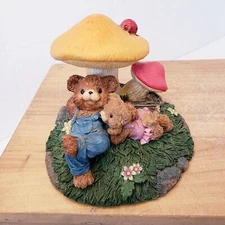 HERCO Professional Gift Vintage Teddy Bears and Mushrooms Ladybug 3" CUTE